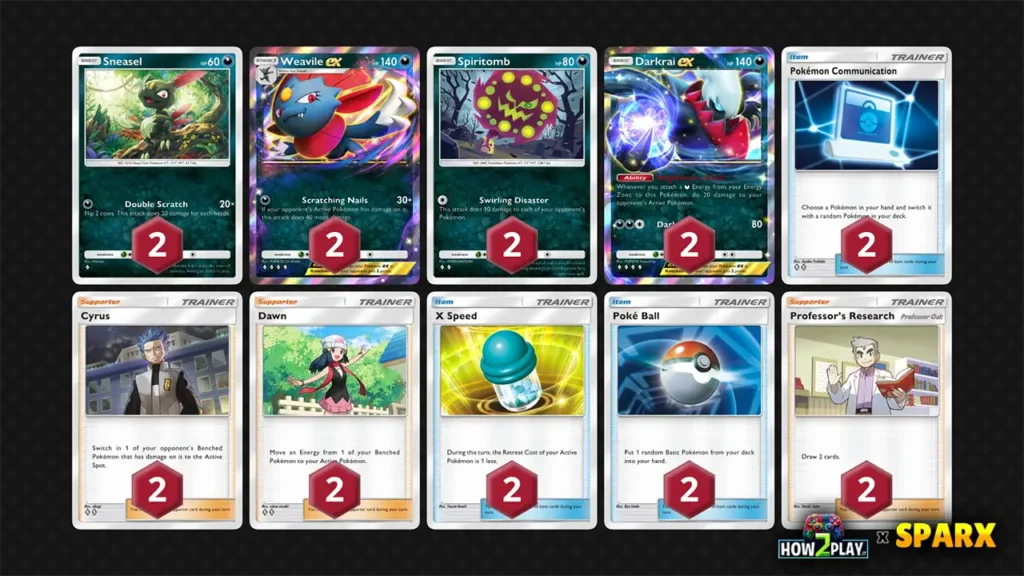 Darkrai EX e Weavile EX: Nuovo Deck meta GCC Pokémon Pocket - Scontro Spaziotemporale